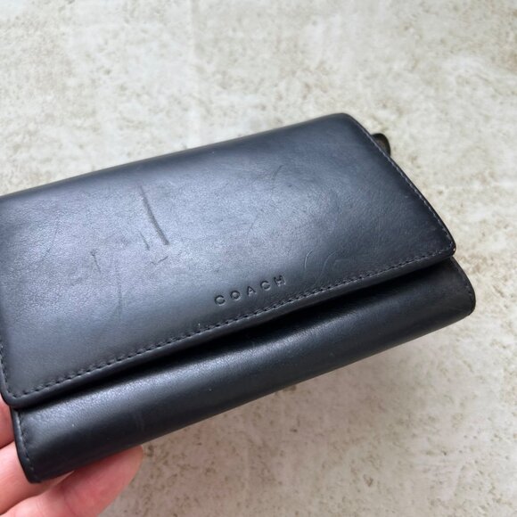 Vintage Coach Tri Fold Compact Wallet - Picture 7 of 7